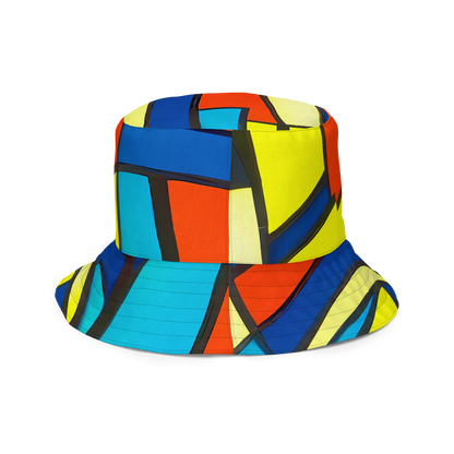 Reversible Bucket Hat - Neon Fractals