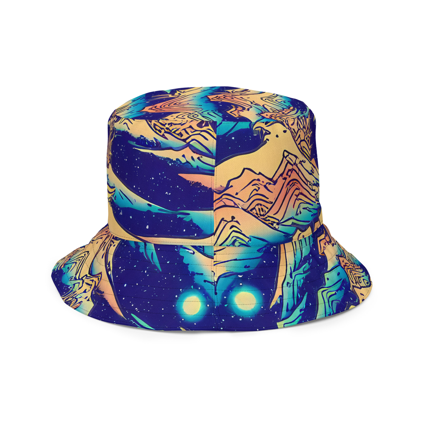 Reversible Bucket Hat - Mystical Mountain Mirage
