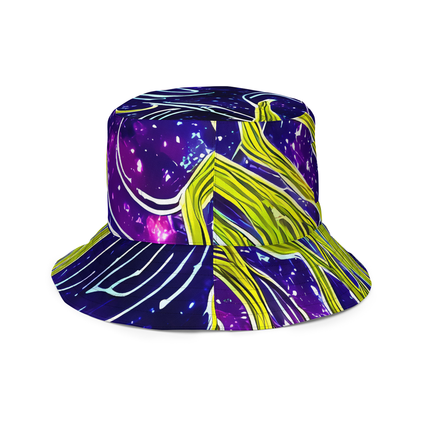 Reversible Bucket Hat - Celestial Scribbles