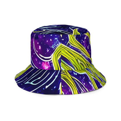 Reversible Bucket Hat - Celestial Scribbles