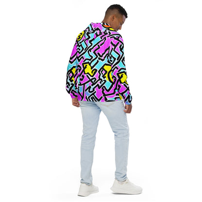 Men’s windbreaker - Punky Scribbles