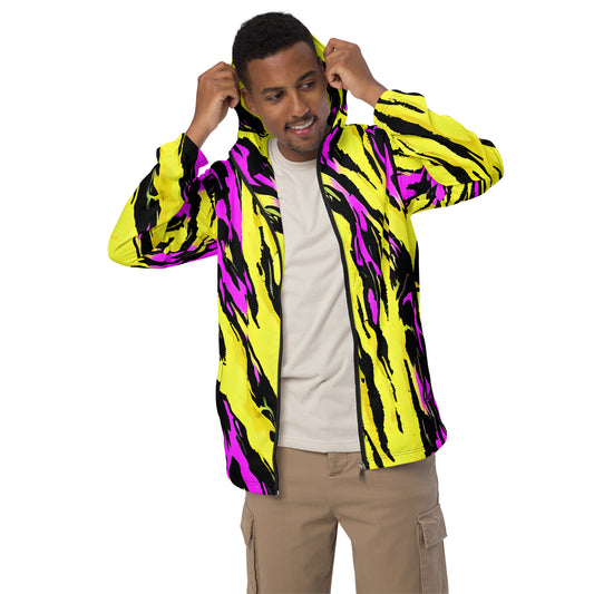 Men’s windbreaker - Electric Zebra