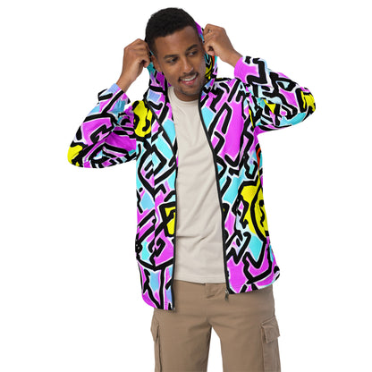 Men’s windbreaker - Punky Scribbles