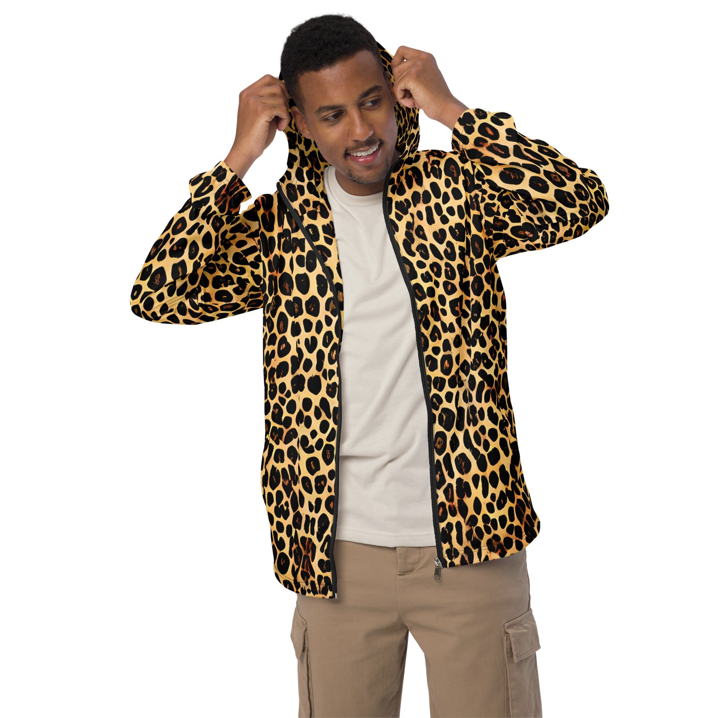 Men’s windbreaker - Mosaic Cheetah