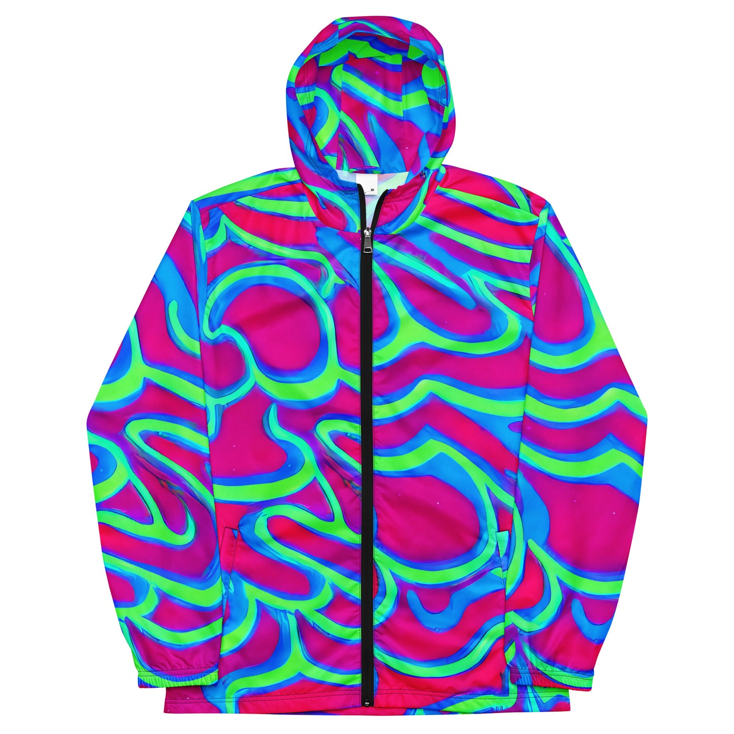 Men’s windbreaker - Aqua Flame