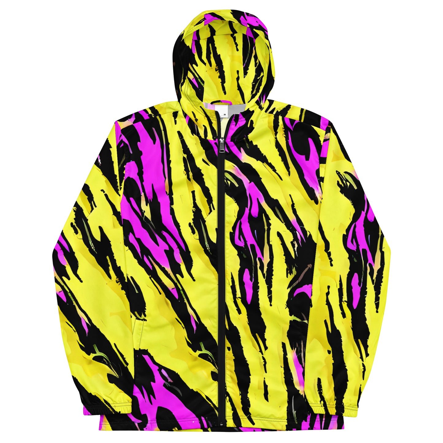 Men’s windbreaker - Electric Zebra