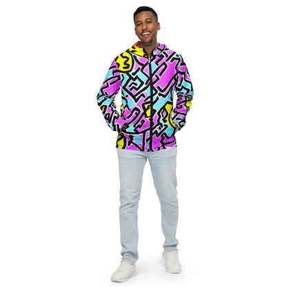 Men’s windbreaker - Punky Scribbles