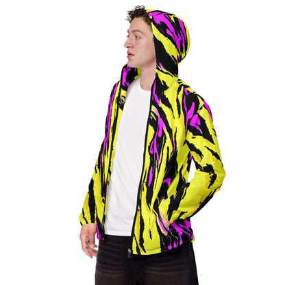 Men’s windbreaker - Electric Zebra