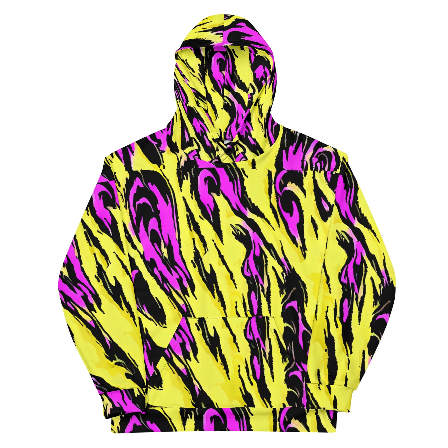 Men's Hoodie - Electric Zebra