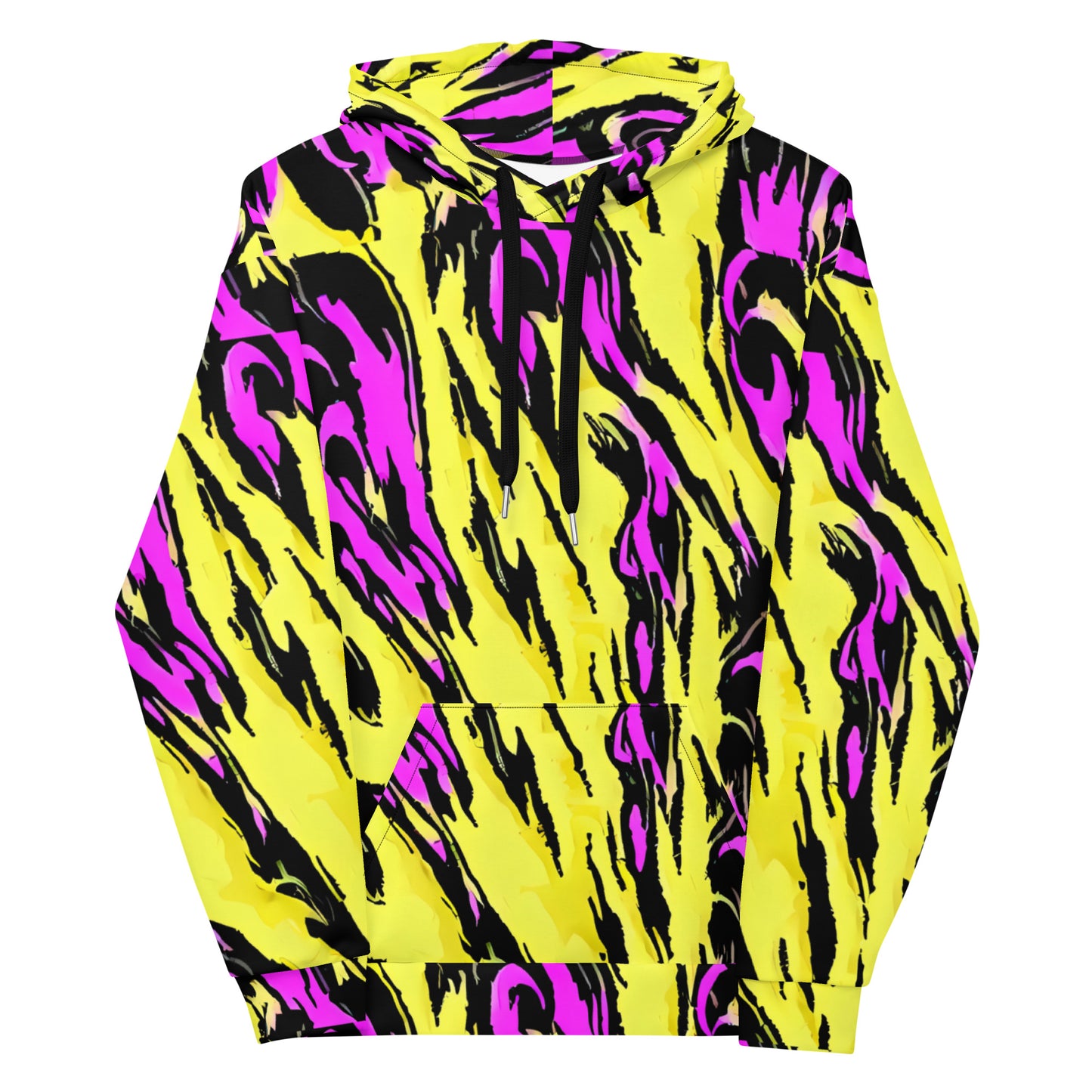 Men's Hoodie - Electric Zebra