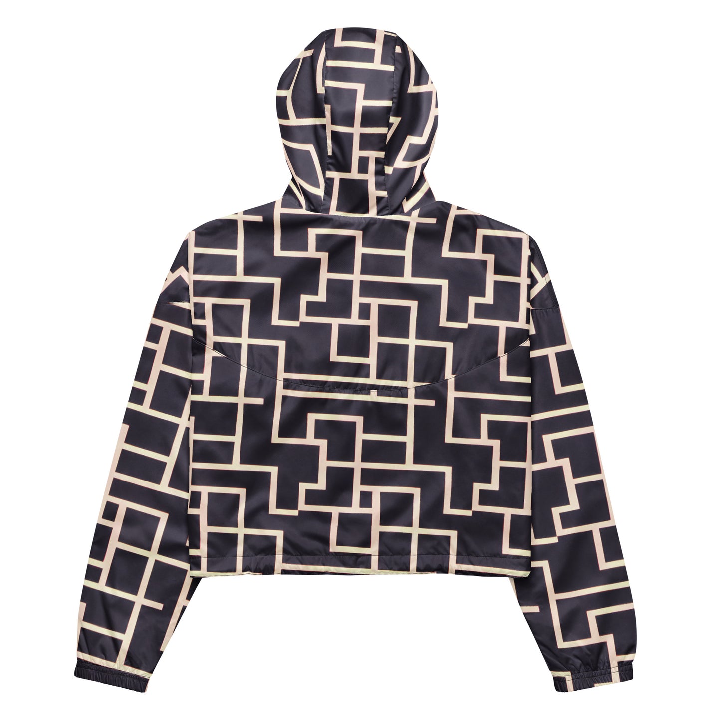 Women’s cropped windbreaker - Aurum Maze