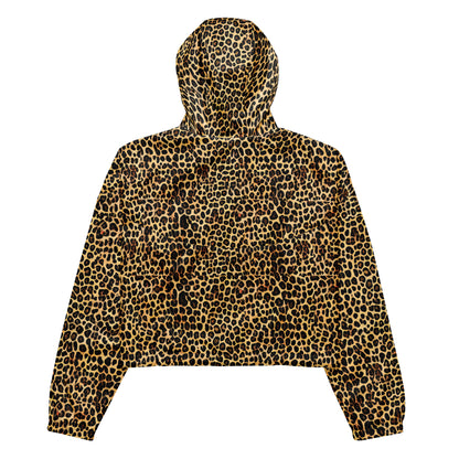 Women’s cropped windbreaker - Mosaic Cheetah