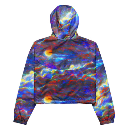 Women’s cropped windbreaker - Nebula Dream