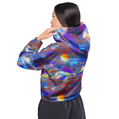 Women’s cropped windbreaker - Nebula Dream