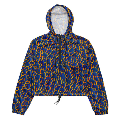 Women’s cropped windbreaker - Lava Lace