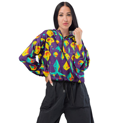 Women’s cropped windbreaker - Melting Rain