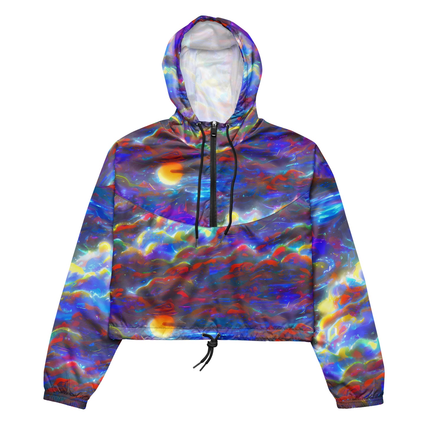 Women’s cropped windbreaker - Nebula Dream