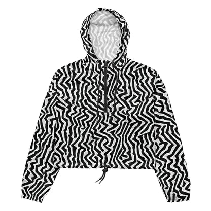 Women’s cropped windbreaker - Static Frenzy