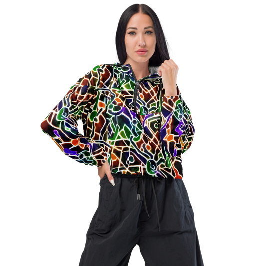 Cropped Windbreaker (women's) - Sparkling Surf