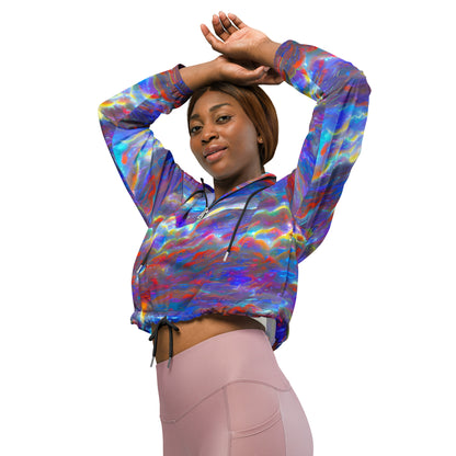 Women’s cropped windbreaker - Nebula Dream