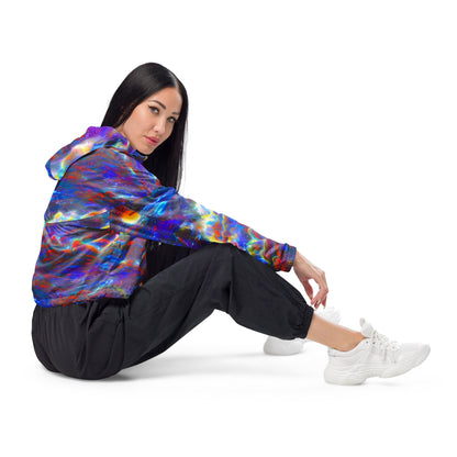 Women’s cropped windbreaker - Nebula Dream