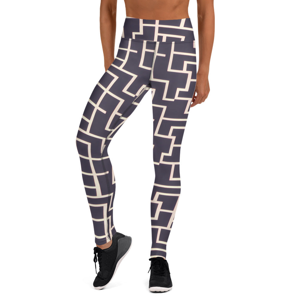 Yoga Leggings - Aurum Maze