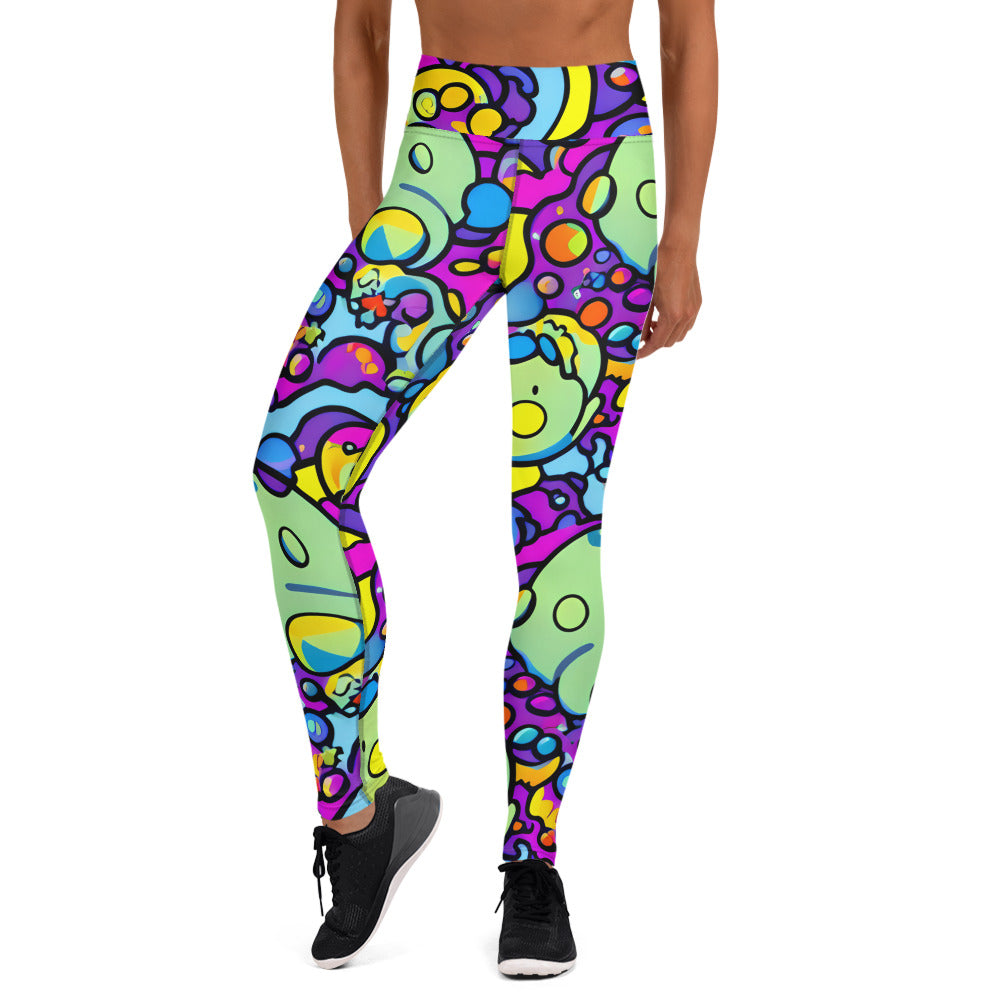 Yoga Leggings - Mystic Marbles