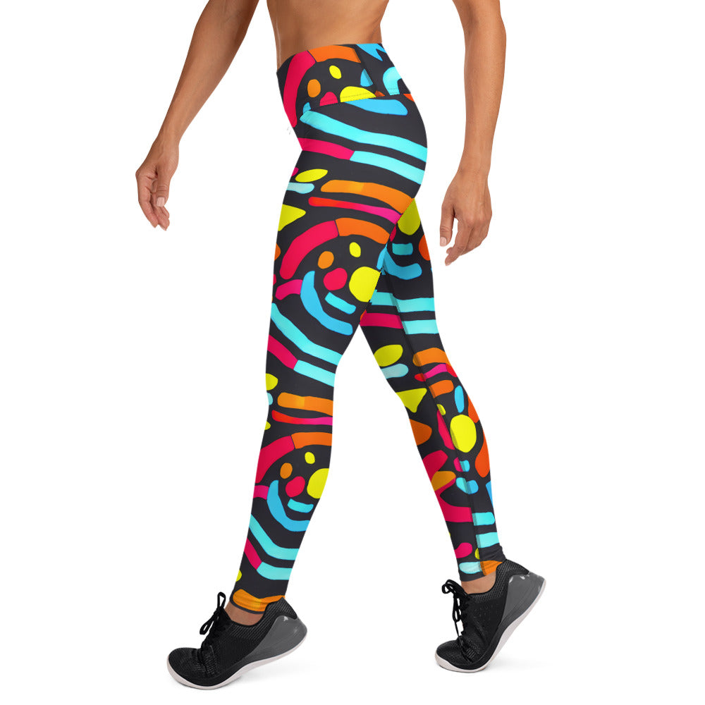 Yoga Leggings - Black River