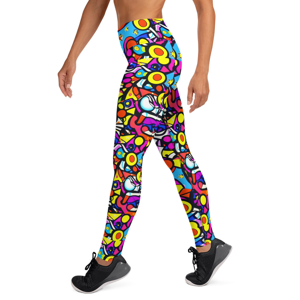 Yoga Leggings - Cosmic Playroom