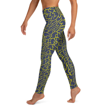 Yoga Leggings - Midnight Bloom