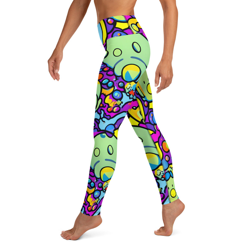 Yoga Leggings - Mystic Marbles