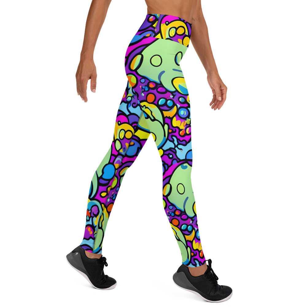 Yoga Leggings - Mystic Marbles