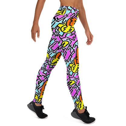 Yoga Leggings - Punky Scribbles