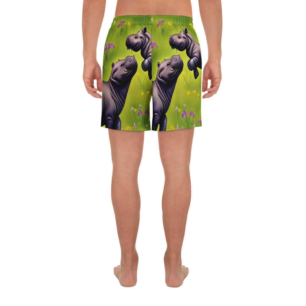 Men's Athletic Shorts - Verdant Safari
