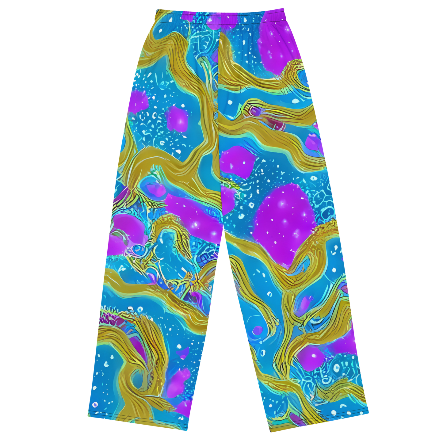 Wide-Leg Pants - Mystic Waves