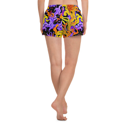 Women’s Athletic Shorts - Bosschaert Swirl