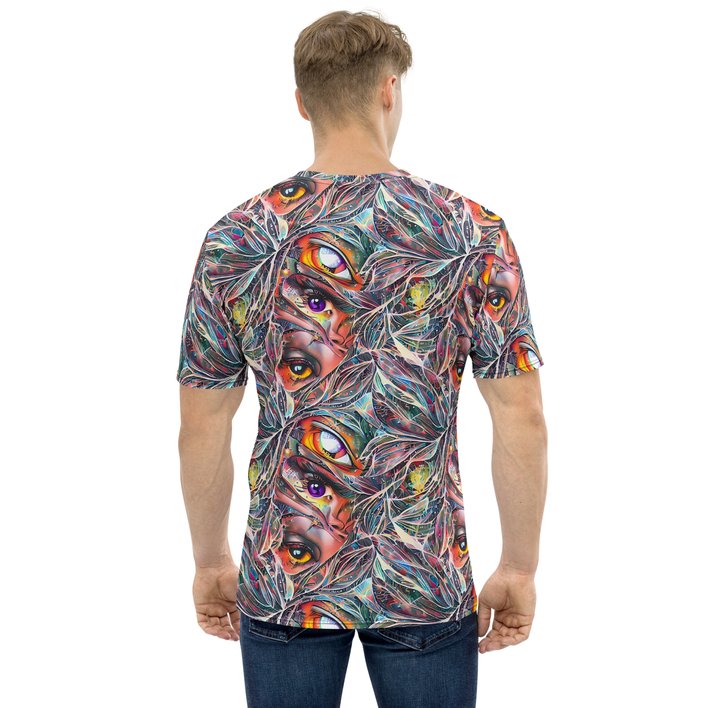 Men's Crew Neck T-Shirt - Prismatic Reverie