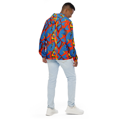 Men's Windbreaker - Fire Ocean Fusion