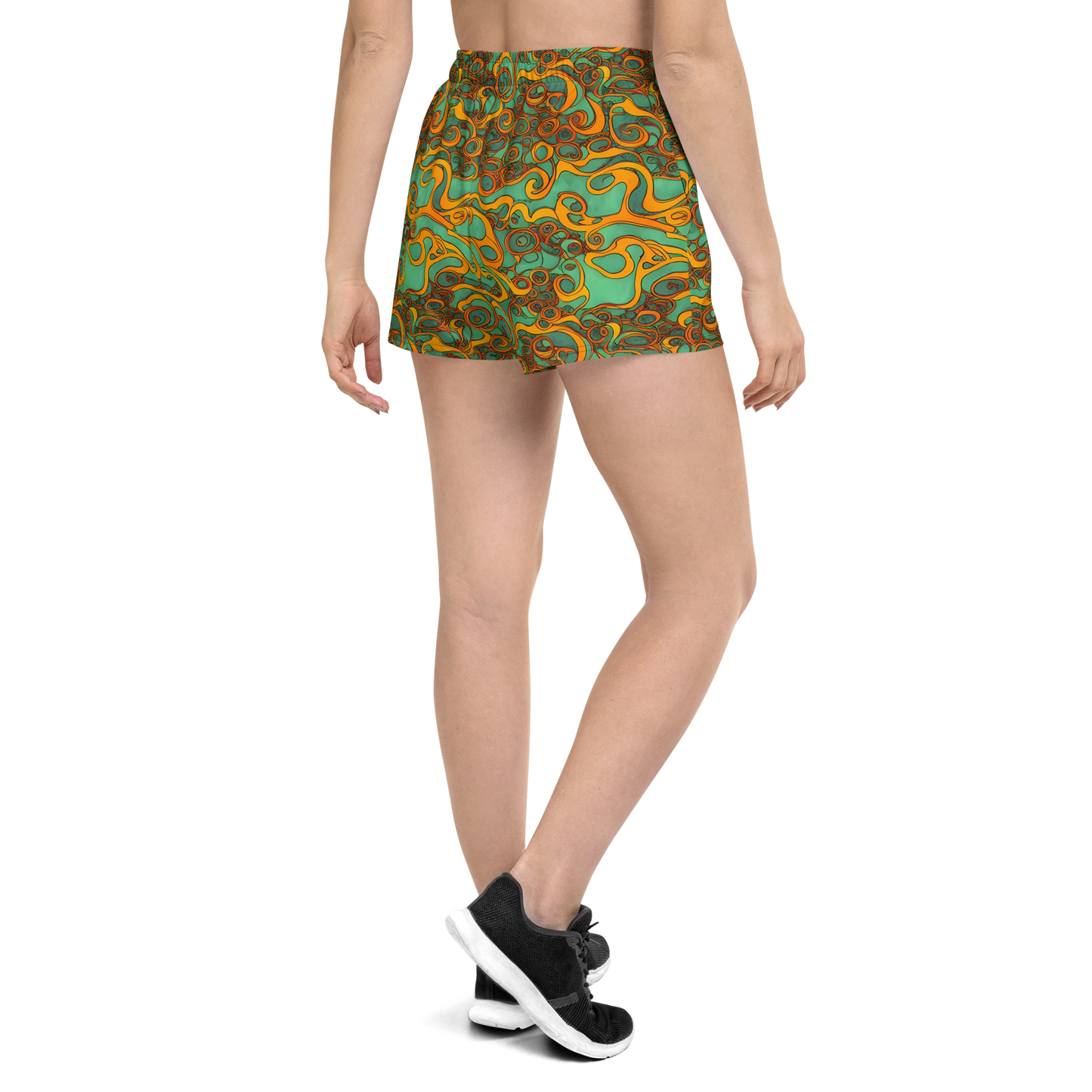 Women’s Athletic Shorts - Nebula Nodes