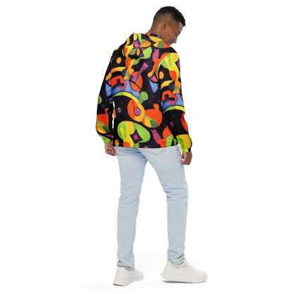 Men's Windbreaker - Neon Symphony