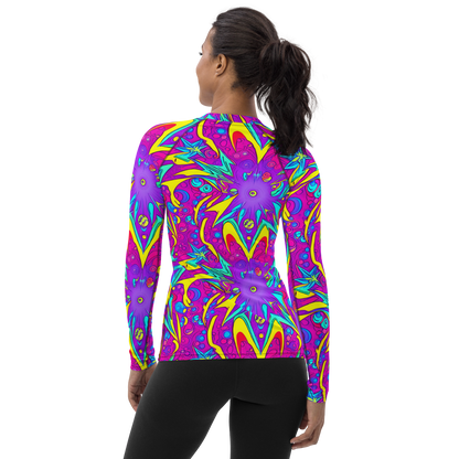 Women's Rash Guard - Nebula Radiance