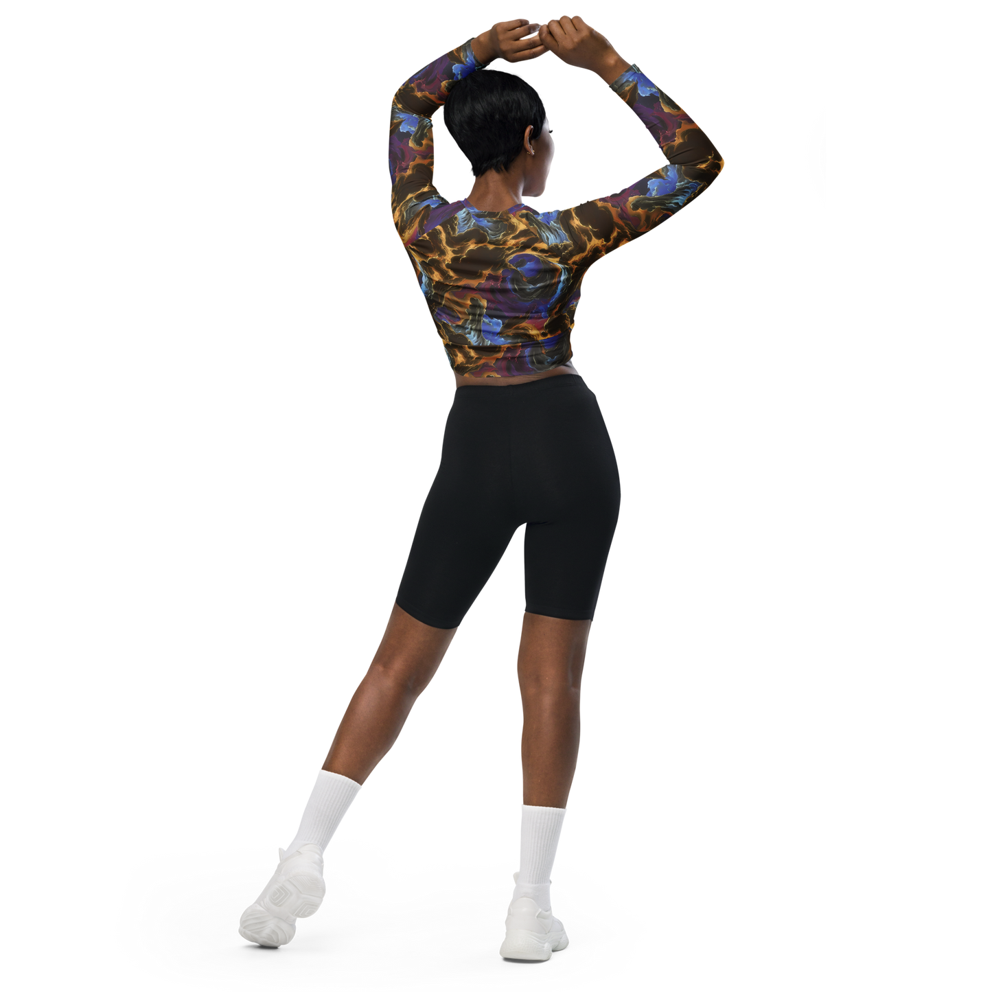 Long Sleeve Crop Top - Vortex Virtue