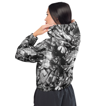 Women's Cropped Windbreaker - Silent Reflection