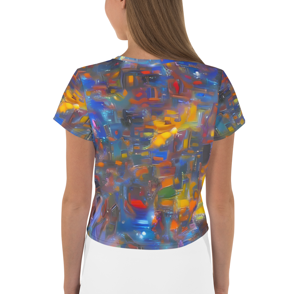 Women's Crop Tee - Abstract Conflux