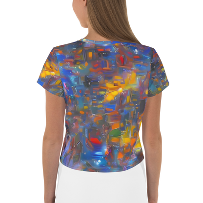 Women's Crop Tee - Abstract Conflux