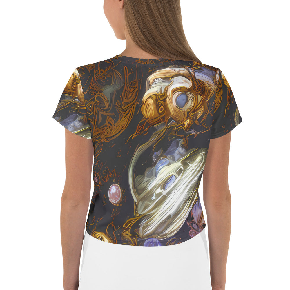 Women's Crop Tee - Bloemaert's Galaxy