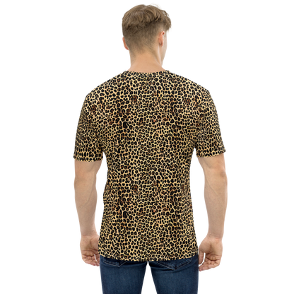 Men's Crew Neck T-Shirt - Cheetah Mosaic