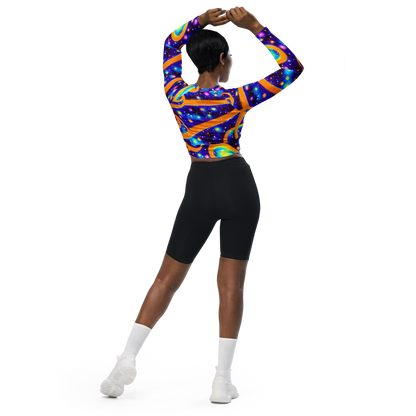 Long Sleeve Crop Top - Epic Orbit