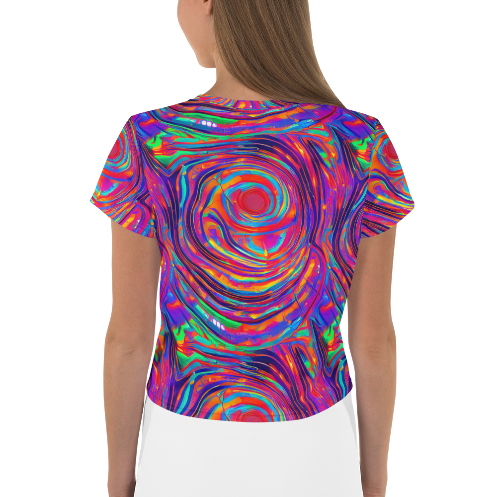 Women's Crop Tee - Quantum Spiral