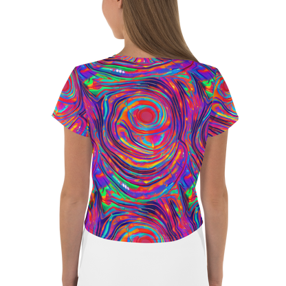 Women's Crop Tee - Quantum Spiral